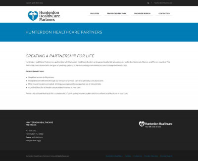 Hunterdon Healthcare Partners Hunterdon Healthcare Partners