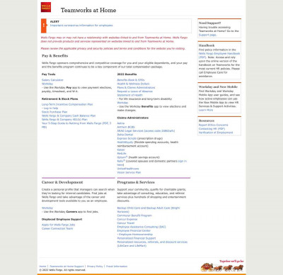 Access Support - Wells Fargo - Teamworks Access Support - Wells Fargo - Teamworks