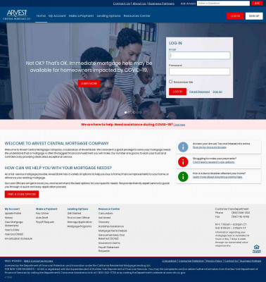 Log In - Arvest Central Mortgage Company Log In - Arvest Central Mortgage Company