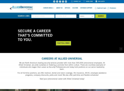 Working at Allied Universal Working at Allied Universal