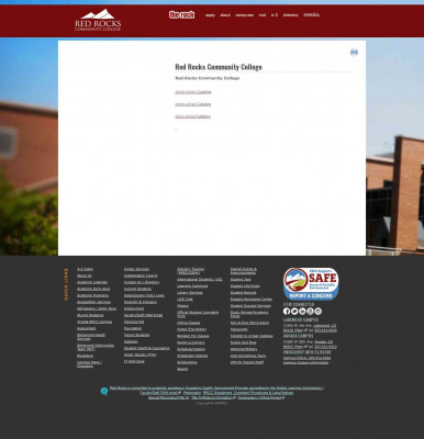 Red Rocks Community College Red Rocks Community College