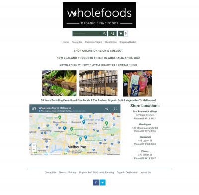Organic Wholefoods Organic Wholefoods
