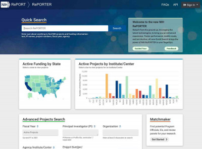 Section Menu - NIH RePORTER Section Menu - NIH RePORTER