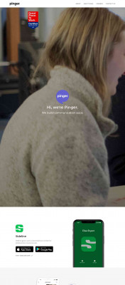 Pinger: Developer of Sideline and TextFree Pinger: Developer of Sideline and TextFree