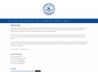 West Morgan – East Lawrence Water and Sewer Authority ... West Morgan – East Lawrence Water and Sewer Authority ...