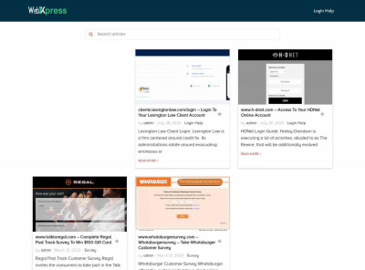 Login Help - WebXpress Login Help - WebXpress