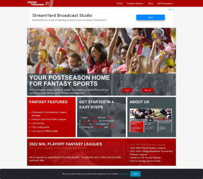 Fantasy Postseason - Fantasy Sports Leagues for the ... Fantasy Postseason - Fantasy Sports Leagues for the ...