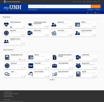 myUNH | All Campuses myUNH | All Campuses