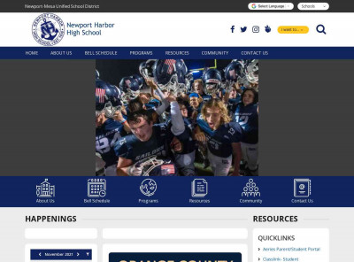 Welcome To Newport Harbor High School Mobile - School Loop Welcome To Newport Harbor High School Mobile - School Loop