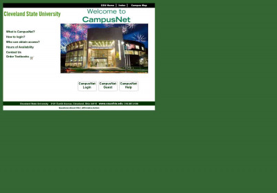 Cleveland State University - Password Reset - CampusNet Cleveland State University - Password Reset - CampusNet