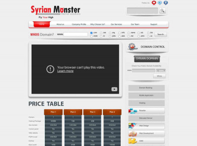 Syrian Monster Internet solutions,Web services provider ... Syrian Monster Internet solutions,Web services provider ...