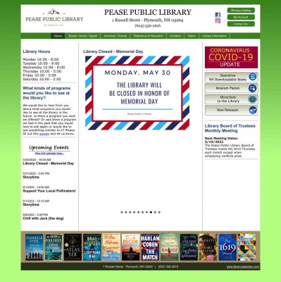 Pease Public Library - Plymouth, New Hampshire Pease Public Library - Plymouth, New Hampshire