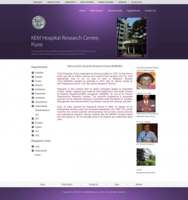 Directors Desk - Pune - KEM Hospital Research Centre Directors Desk - Pune - KEM Hospital Research Centre