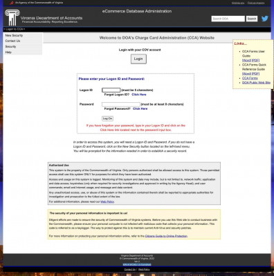 Virginia Department of Accounts Virginia Department of Accounts