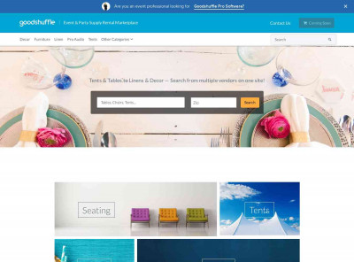 Event & Party Supply Rental Marketplace - Goodshuffle.com Event & Party Supply Rental Marketplace - Goodshuffle.com