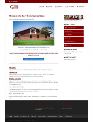 Carr Communications | Telephone, TV and Internet in Branch, MI Carr Communications | Telephone, TV and Internet in Branch, MI