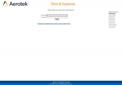 Time and Expense – Login Time and Expense – Login