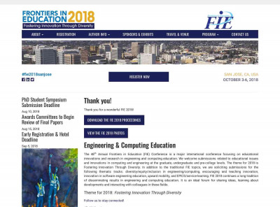 FIE 2018: Home FIE 2018: Home