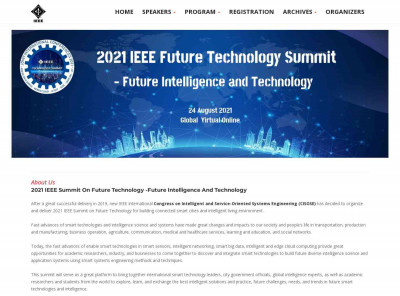 2021 Summit On Future Technology - Speakers 2021 Summit On Future Technology - Speakers