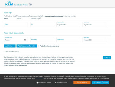 KLM TravelDoc KLM TravelDoc