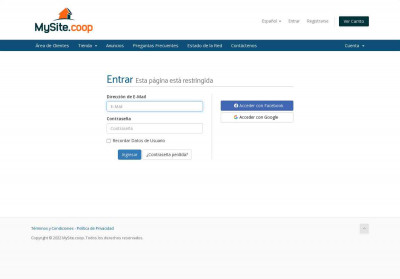 Login - MySite.coop Login - MySite.coop