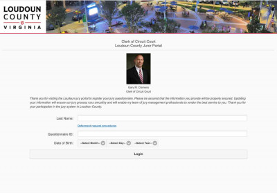 Login - Juror Portal Login - Juror Portal