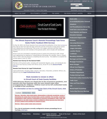 Remote Juror Survey - Circuit Court of Cook County Remote Juror Survey - Circuit Court of Cook County