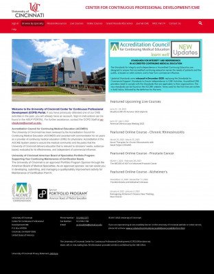 Contact Us - University of Cincinnati CME Continuing Education Contact Us - University of Cincinnati CME Continuing Education