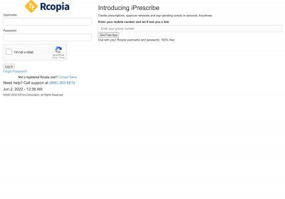Rcopia E-Prescribing Member Login Rcopia E-Prescribing Member Login