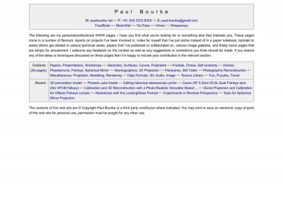 The Mandelbrot at a glance - Paul Bourke The Mandelbrot at a glance - Paul Bourke
