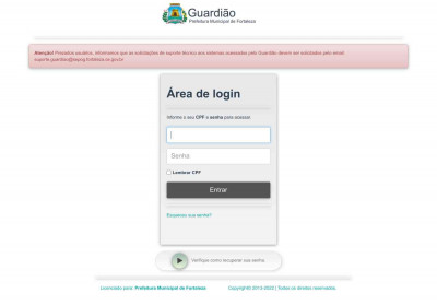 pagfor - Guardião : Controle de Acesso pagfor - Guardião : Controle de Acesso