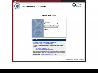 ESE Security Portal ESE Security Portal