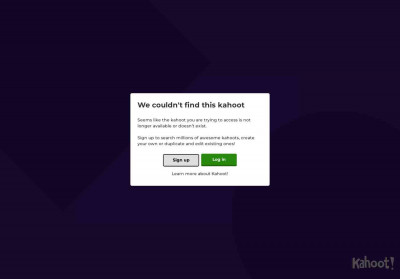 Kahoot! Kahoot!