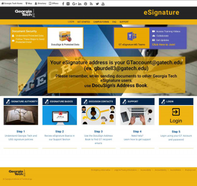 GT eSignature - Georgia Tech GT eSignature - Georgia Tech