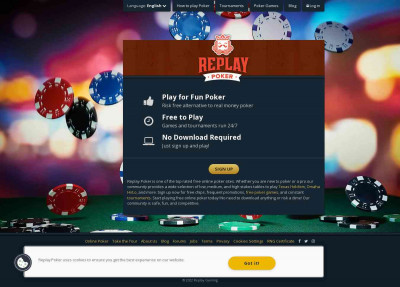 Log In · Replay Poker Log In · Replay Poker