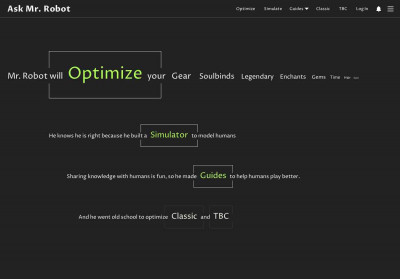 Optimize and Rank Gear - Ask Mr. Robot Optimize and Rank Gear - Ask Mr. Robot