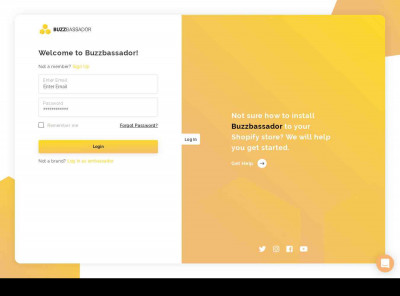 Brand Login - Buzzbassador Brand Login - Buzzbassador