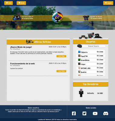 Landiacraft Network - Servidor de minecraft Landiacraft Network - Servidor de minecraft