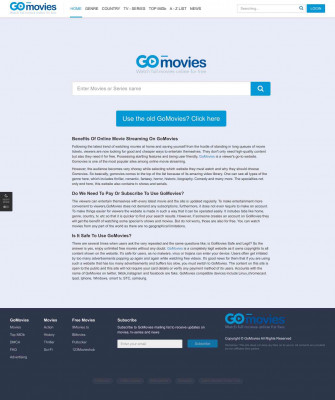 GoMovies - Free Movie Streaming Website GoMovies - Free Movie Streaming Website