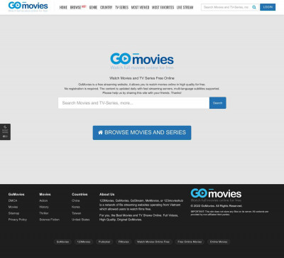 GoMovies - Watch now the Best TV Shows and Movies GoMovies - Watch now the Best TV Shows and Movies
