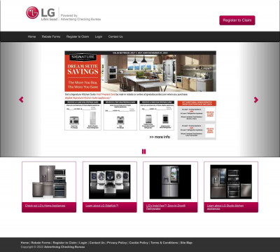 LG Home Appliance Rebates – Login LG Home Appliance Rebates – Login