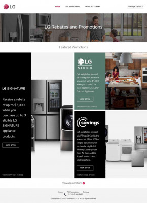 LG Home Appliance Promotions LG Home Appliance Promotions
