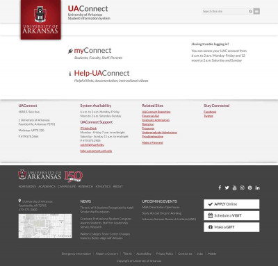 UAConnect | University of Arkansas UAConnect | University of Arkansas