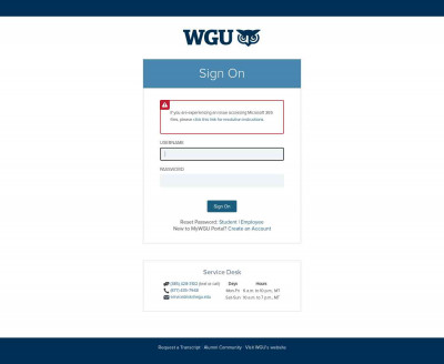 MyWGU Portal MyWGU Portal