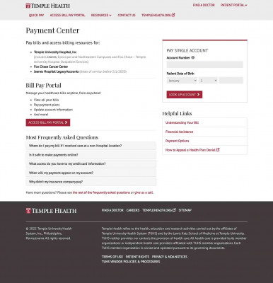 Quick Pay | Payment Center | Temple Health Quick Pay | Payment Center | Temple Health