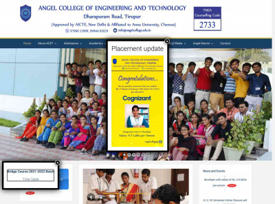 ANGEL COLLEGE OF ENGINEERING AND TECHNOLOGY ... ANGEL COLLEGE OF ENGINEERING AND TECHNOLOGY ...