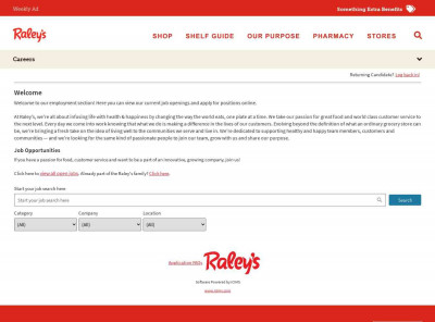 Raley's | Careers Center | Welcome Raley's | Careers Center | Welcome