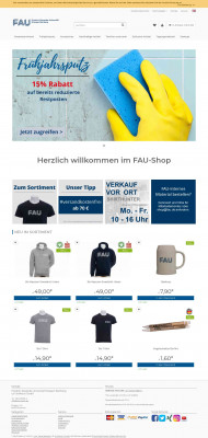 Onlineshop der FAU Onlineshop der FAU