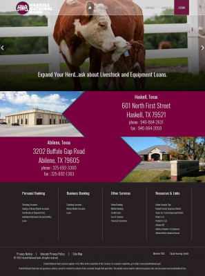Welcome to Haskell National Bank Welcome to Haskell National Bank