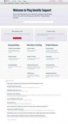 Login Credentials - Ping Identity Support Portal Login Credentials - Ping Identity Support Portal